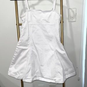 Sugar thrillz mini white denim dress sz XS